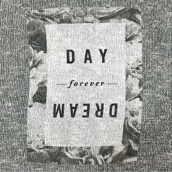 Abercrombie & Fitch Kids size L heather grey w silver stitch long sleeve sweater - Picture 5 of 13